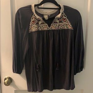 Anthropologie One September Nightingale Blouse